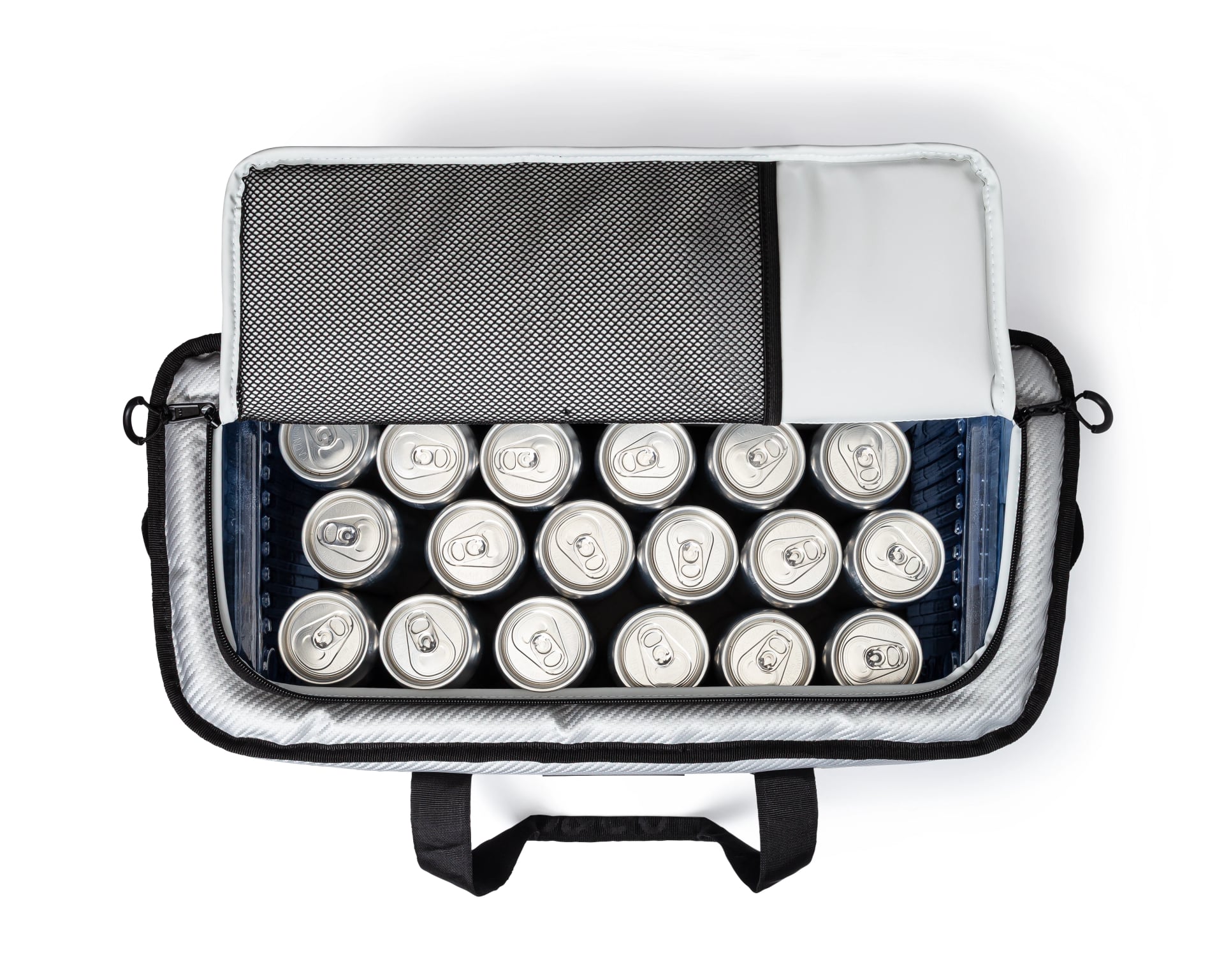 24 Can Carbon Stow-N-Go Cooler - Silver