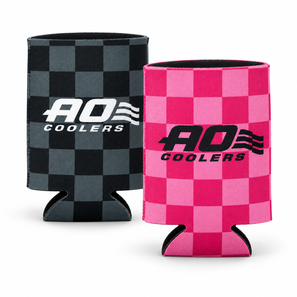 Checkered AO Cup Coolies