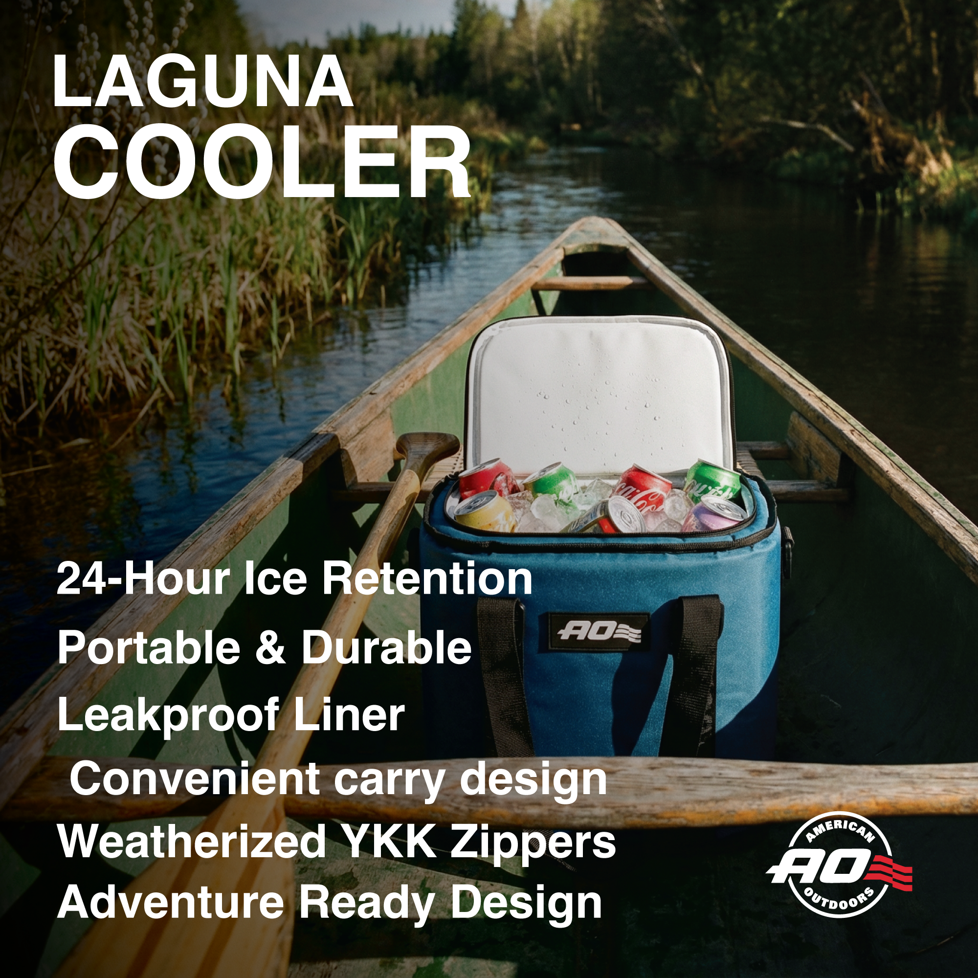 Laguna Canvas 18 Can Cooler - Black