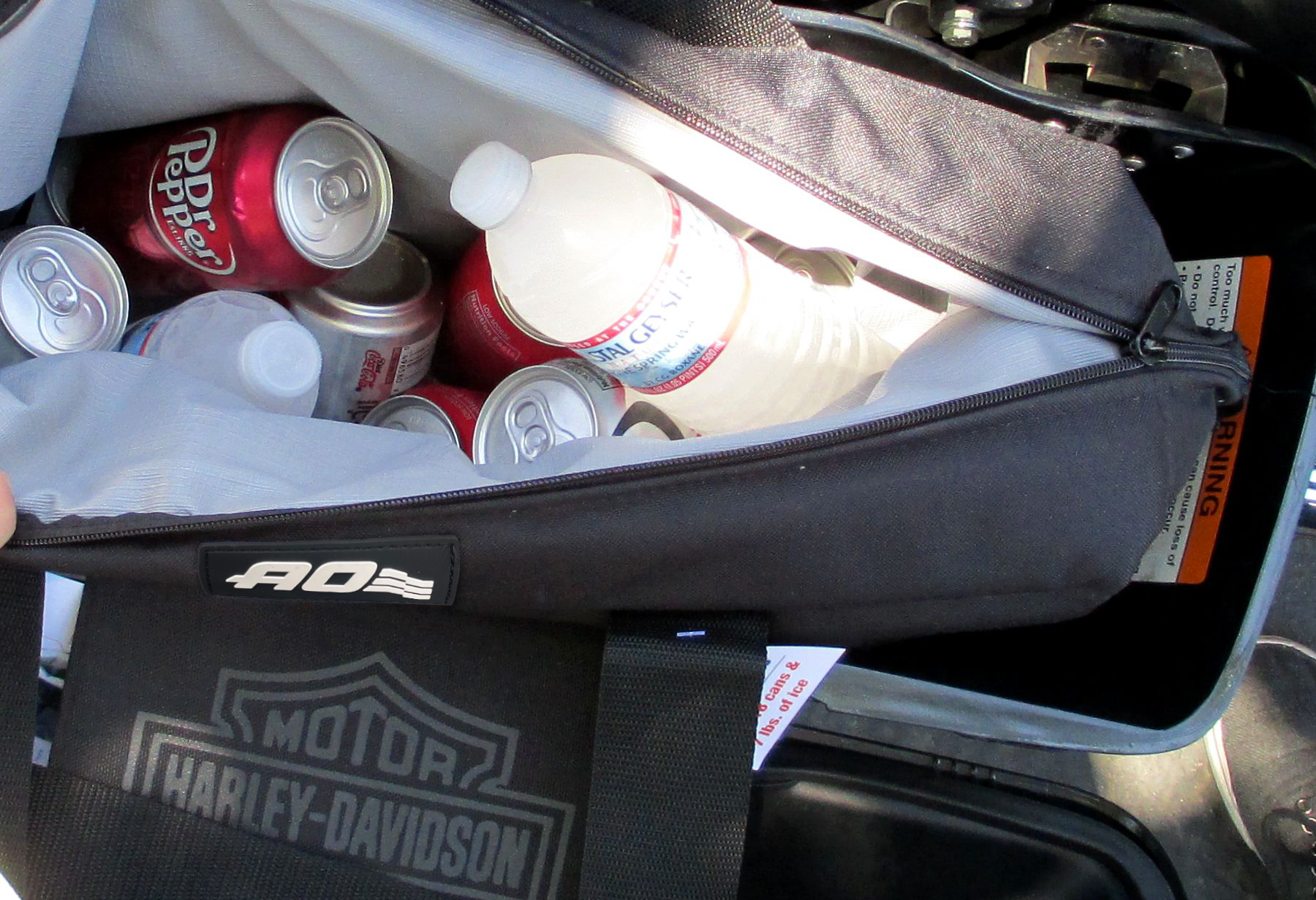 Saddle Bag Carbon 18 Can Cooler - USA MADE