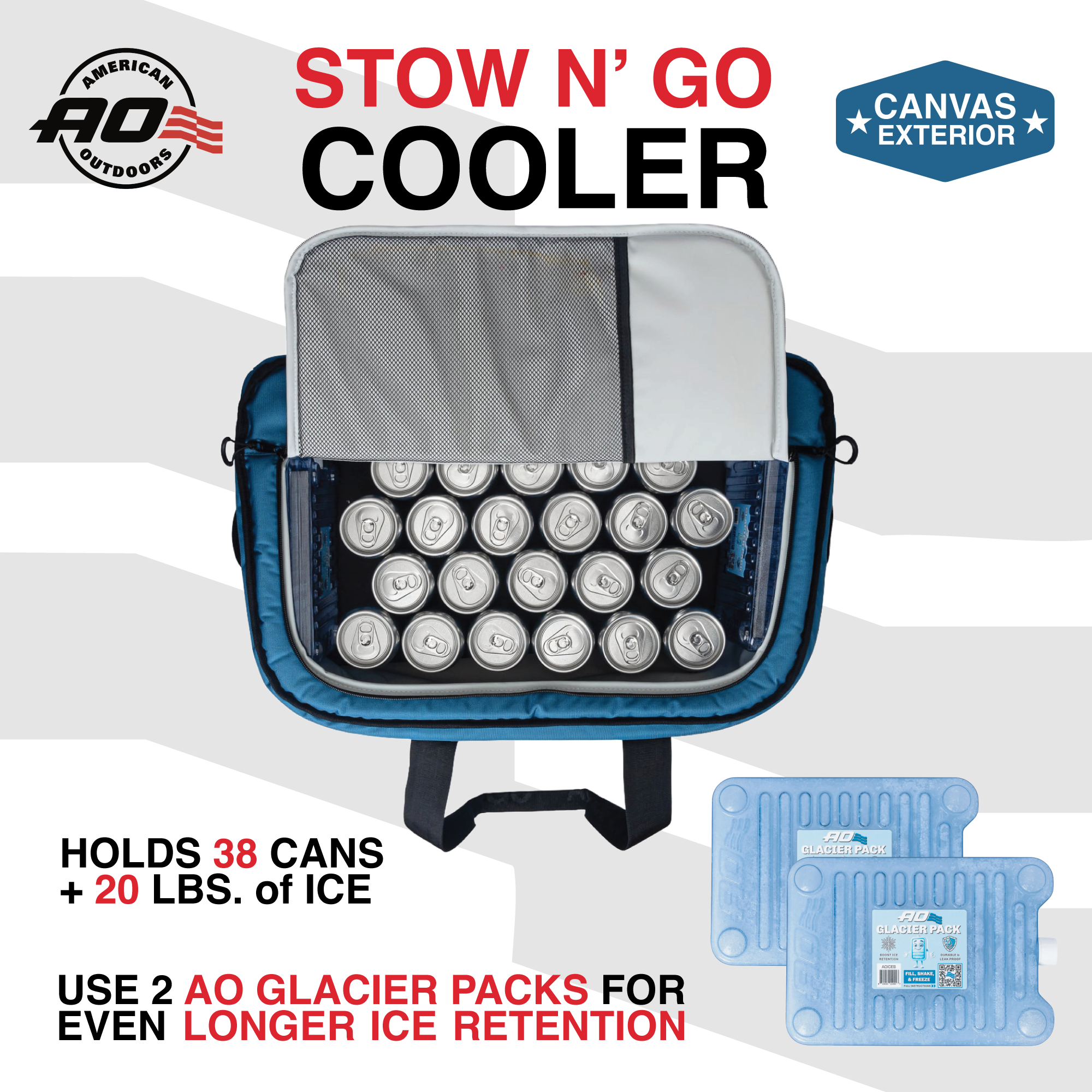 Stow-N-Go Canvas 38 Can Cooler
