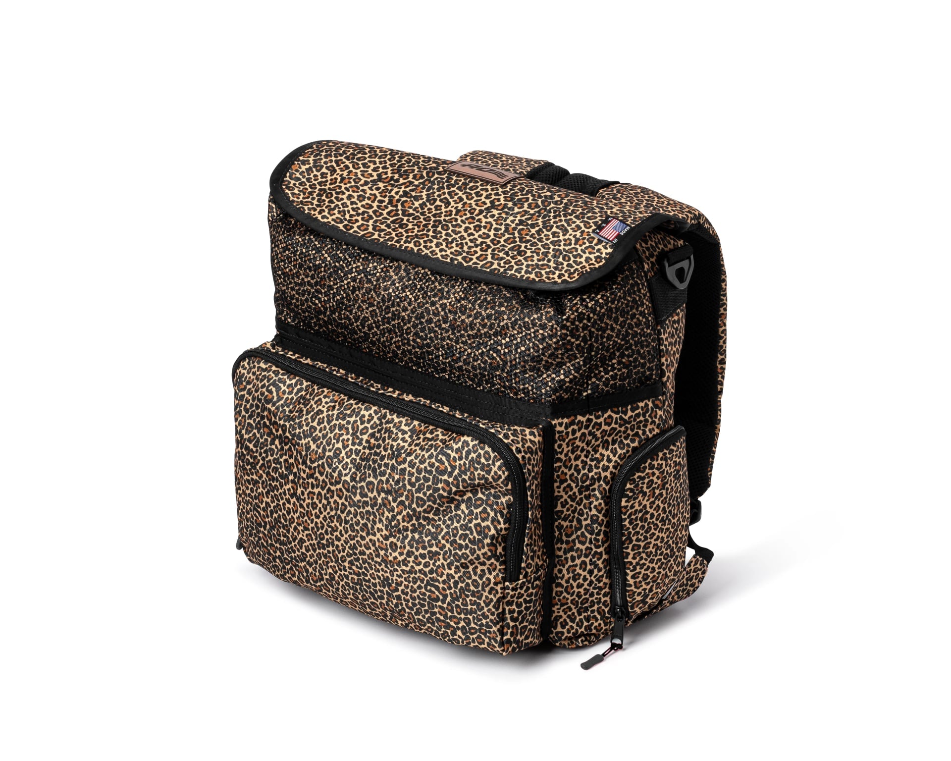 Backpack Canvas Leopard 18 Can Cooler - USA MADE
