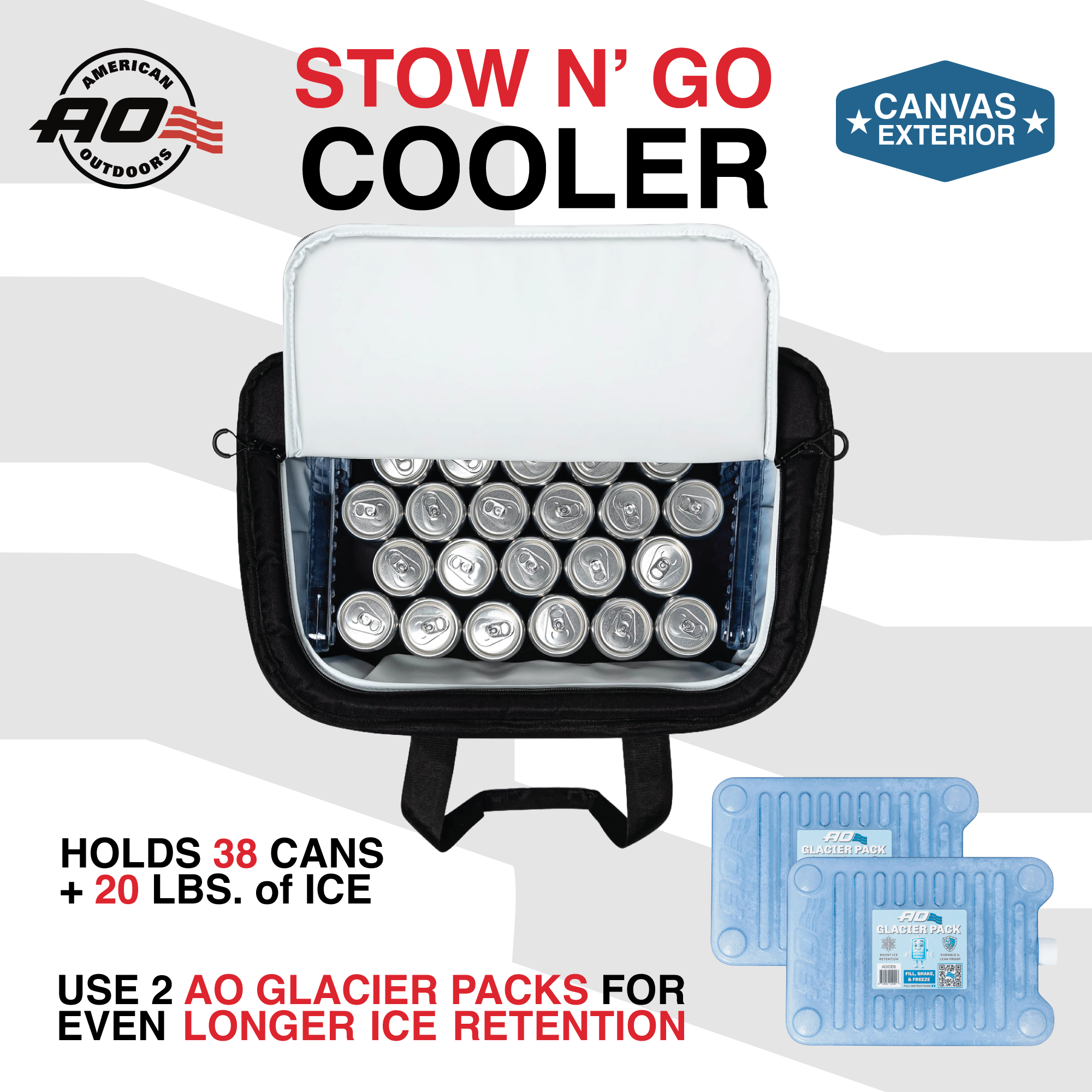 Stow-N-Go Canvas 38 Can Cooler