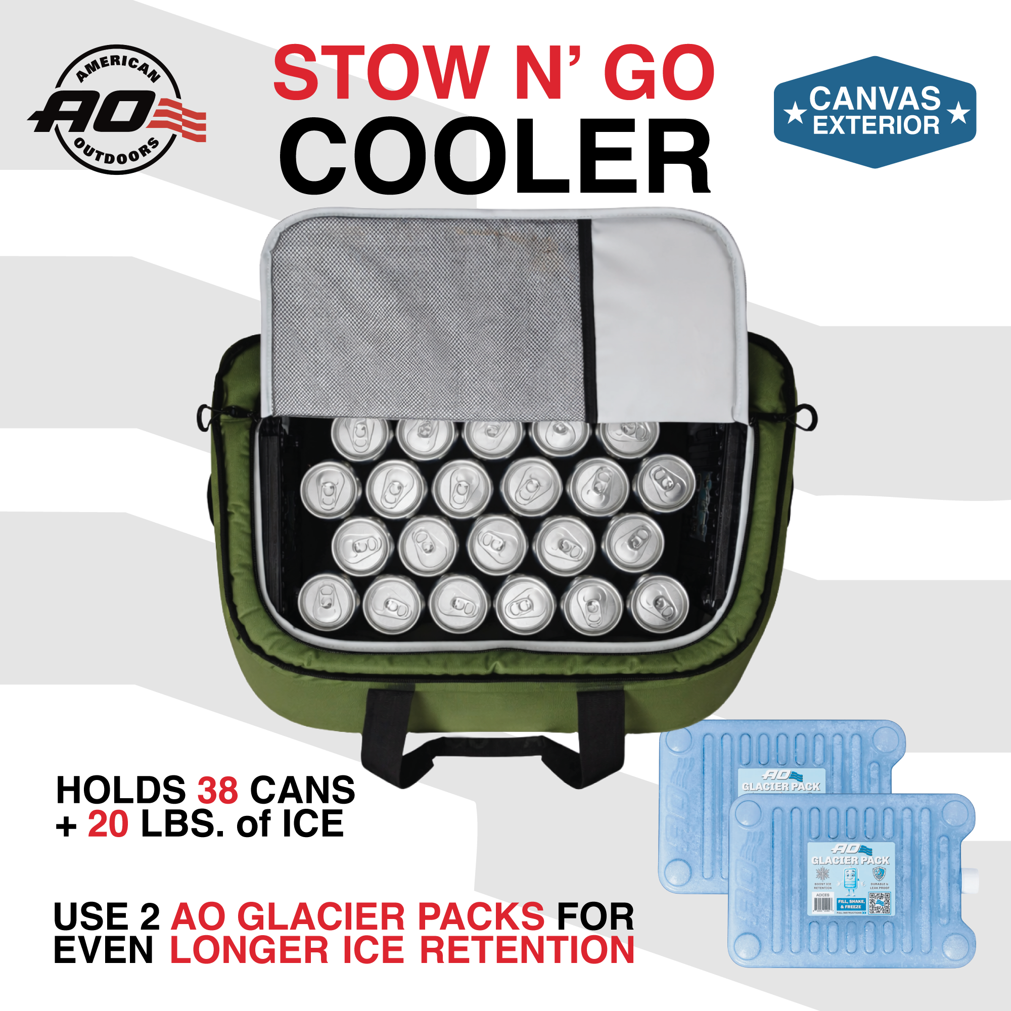 Stow-N-Go Canvas 38 Can Cooler