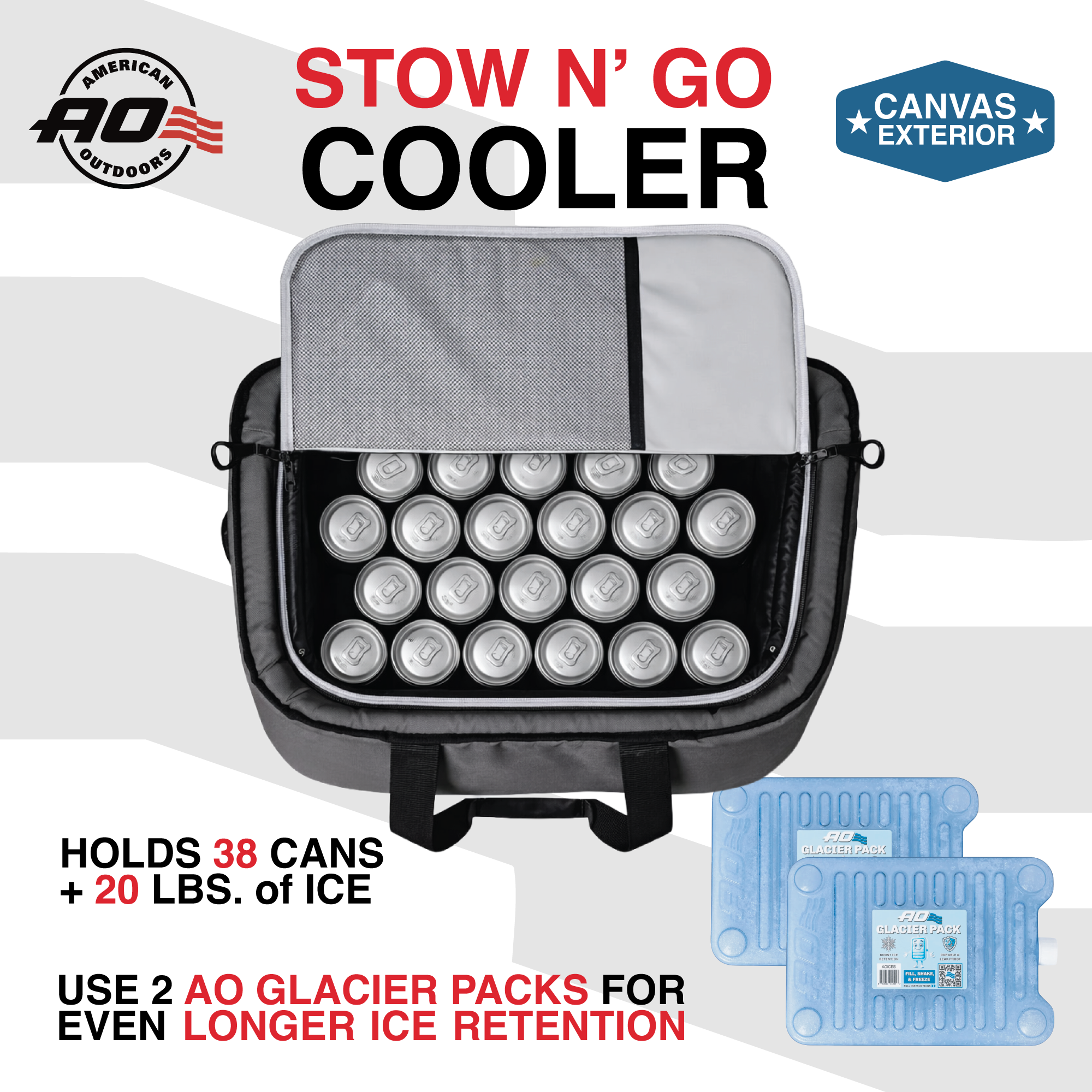 Stow-N-Go Canvas 38 Can Cooler