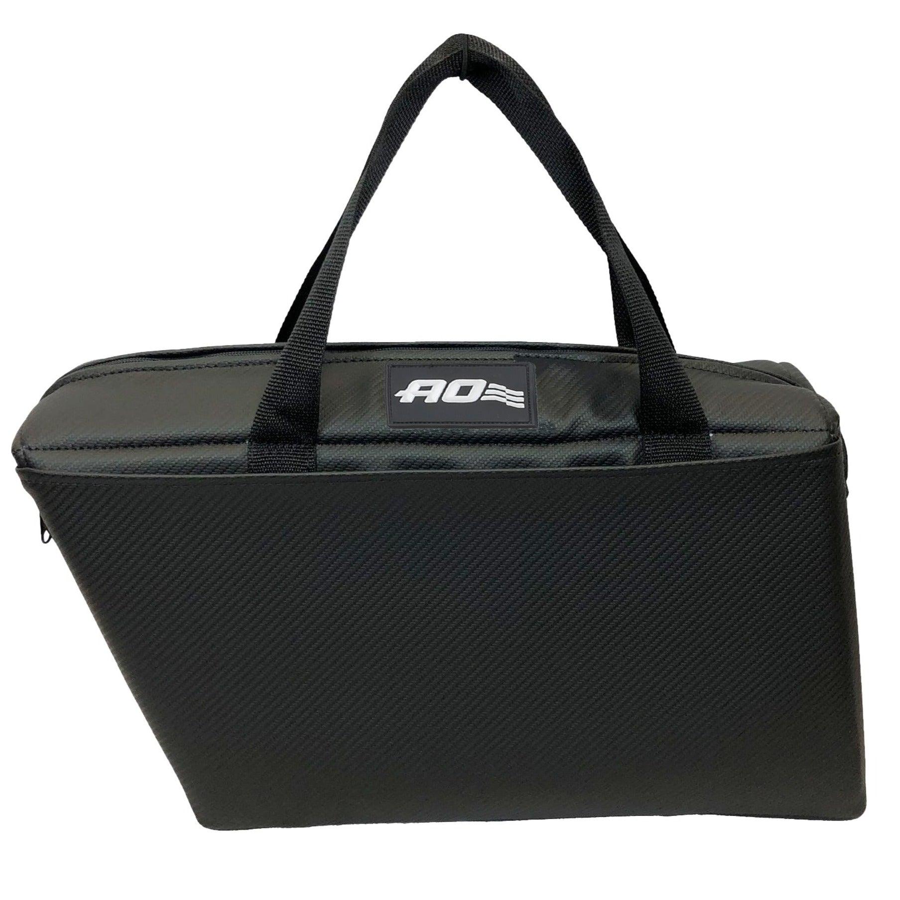 Carbon Motorcycle Saddle Bag Made in USA Cooler (18 Pack) - AO Coolers